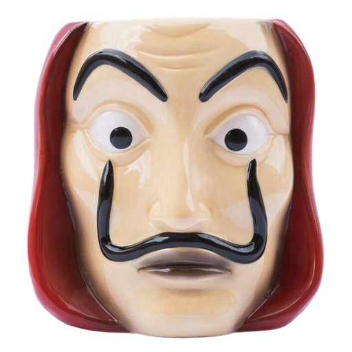 [8435497236274] Taza 3D Mascara La Casa de Papel 350ml