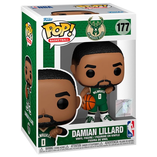 [889698834087] Figura POP NBA Milwukee Buck Damian Lillard