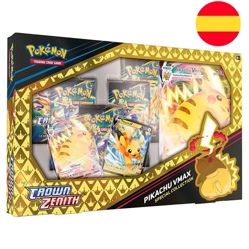 [820650503528] Blister Juego Cartas Coleccionables Crown Zenith Pikachu Vmax Pokemon