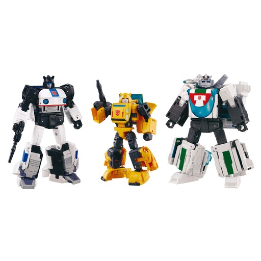 [4904810994138] Set 3 Figuras Cybertron Chase Dramatic Capture Transformers