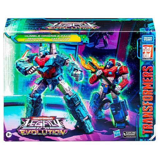 [5010996143655] Set 2 figuras Data Cleark & Senator Humble Origins Legacy Evolution Rise of Tyranny Transformers 17,5cm