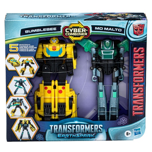 [5010996195807] Figura Bumblebee &#38; Mo Malto Earthspark Transformers 12cm