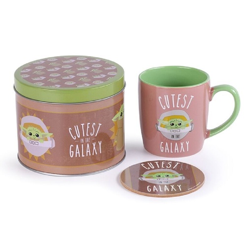 [5050293854779] Lata regalo Taza + posavasos Mandalorian Star Wars