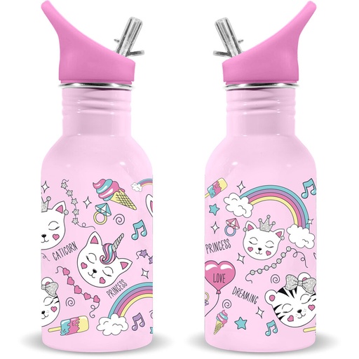 [8435607603576] Cantimplora acero inoxidable Gatos Water Revolution 500ml