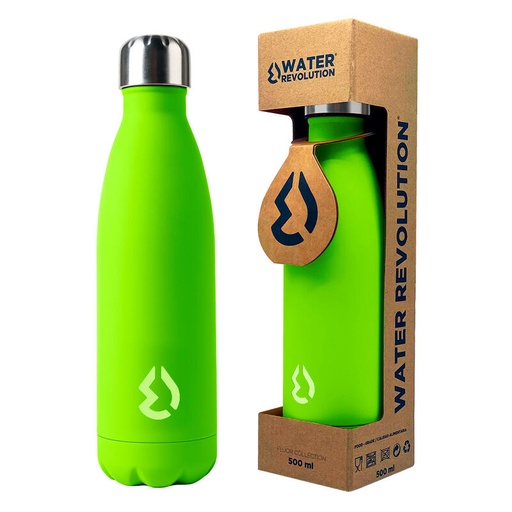 [8435607603767] Botella Verde Fluor Water Revolution 500ml