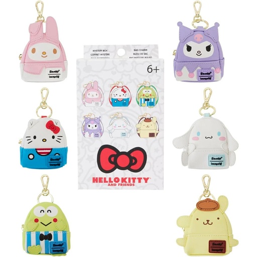[671803514461] Llavero mini mochila Mystery Hello Kitty Loungefly surtido