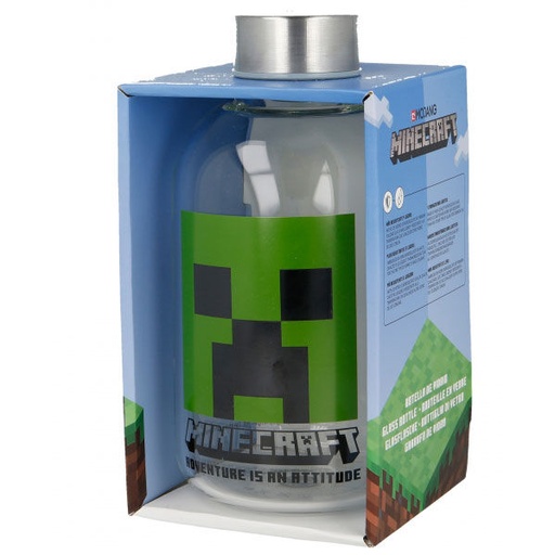 [8412497004447] Botella cristal Minecraft 620ml