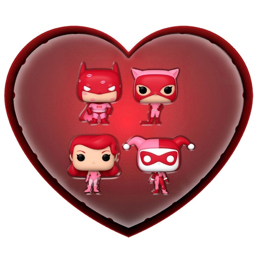 [889698704823] Caja metalica 4 Pocket POP DC Comics San Valentin