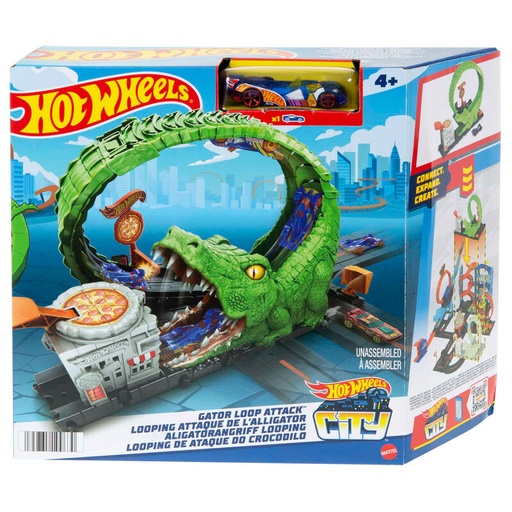 [194735109630] Pista Ataque del Cocodrilo City Hot Wheels