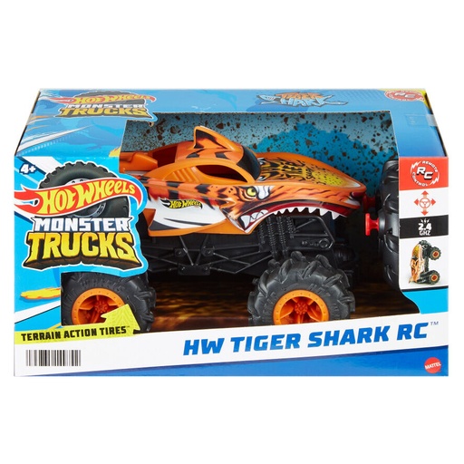 [194735149742] Coche radio control Tiger Shark Monster Trucks Hot Wheels