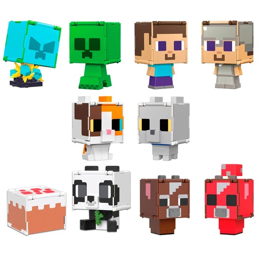 [194735193295] Figura intercambiable Minecraft 9,5cm surtido