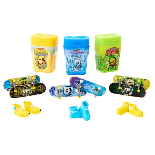 [194735195367] Caja chicles + 2 monopatines Skate Hot Wheels