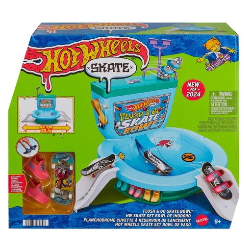 [194735232697] Set Bowl de Inodoro Skate Hot Wheels