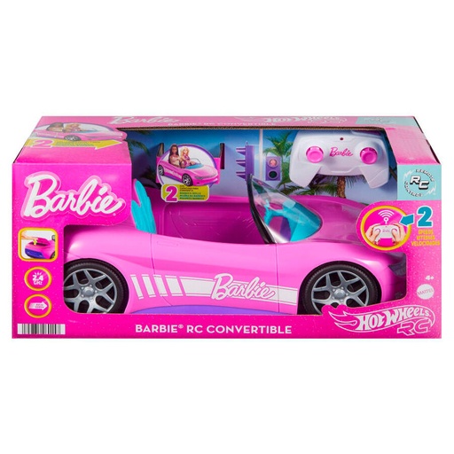 [194735260157] Coche Descapotable radio control Barbie Hot Wheels
