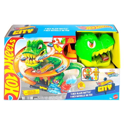 [194735264186] Pista Estacion de Bomberos T-Rex City Hot Wheels