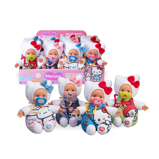 [8056379192428] Muñeco Nenuco Cute Hello Kitty 15cm surtido