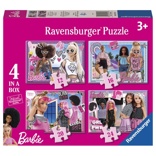 [4005556031740] Puzzles Barbie 12-16-20-24pzs