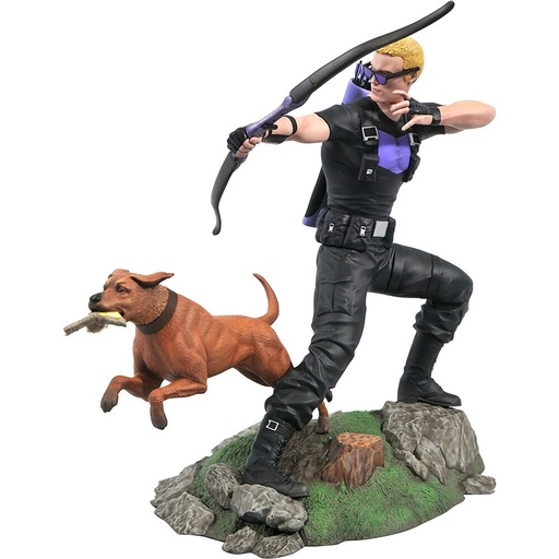 [699788839126] Estatua Diorama Ojo De Halcon + Perro Marvel Gallery Comic 23cm